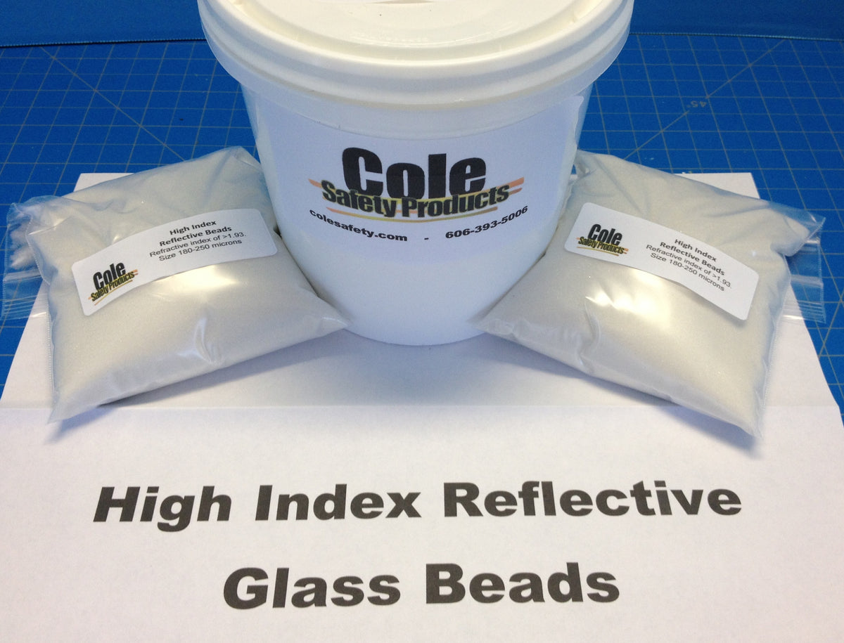 Reflective Standard DOT Bead and Acrylic White Paint Combo – REFLECTIVE  GLASS BEADS